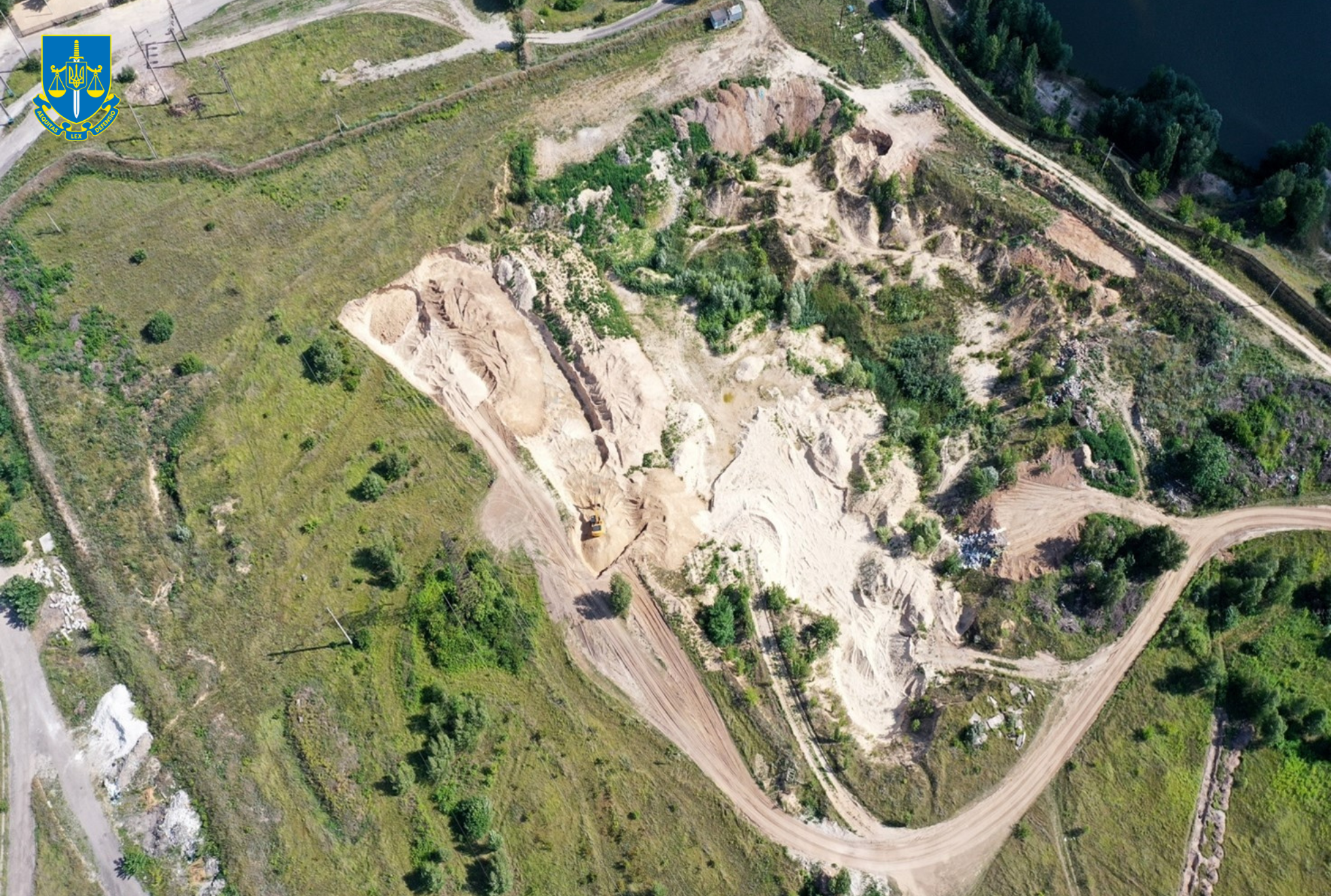 Припинено діяльність ОЗГ, яка організувала на Київщині незаконний видобуток піску зі збитками довкіллю у понад 118 млн грн