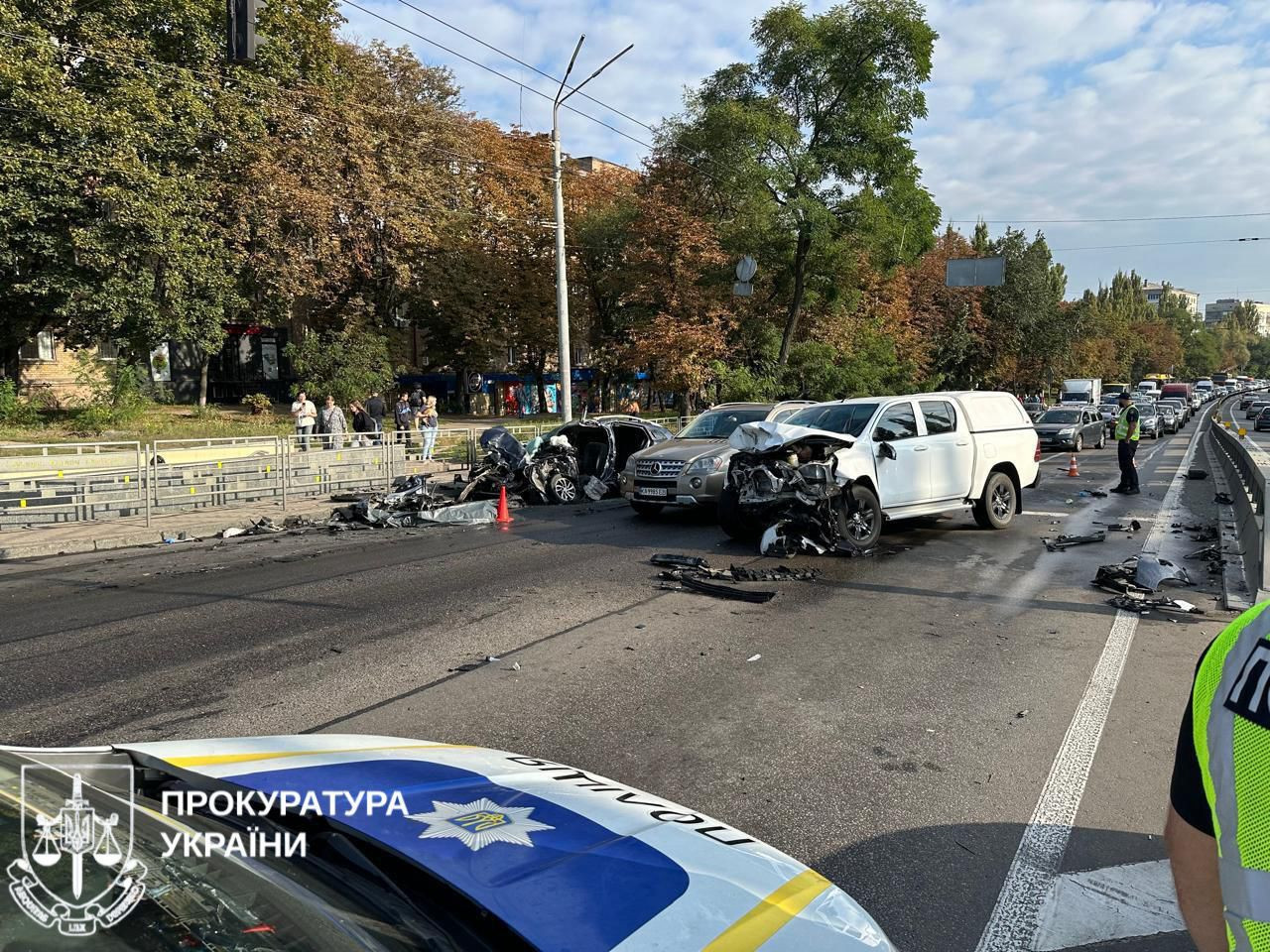 In fact of a deadly road accident in Kiev with the participation of a serviceman opened criminal proceedings