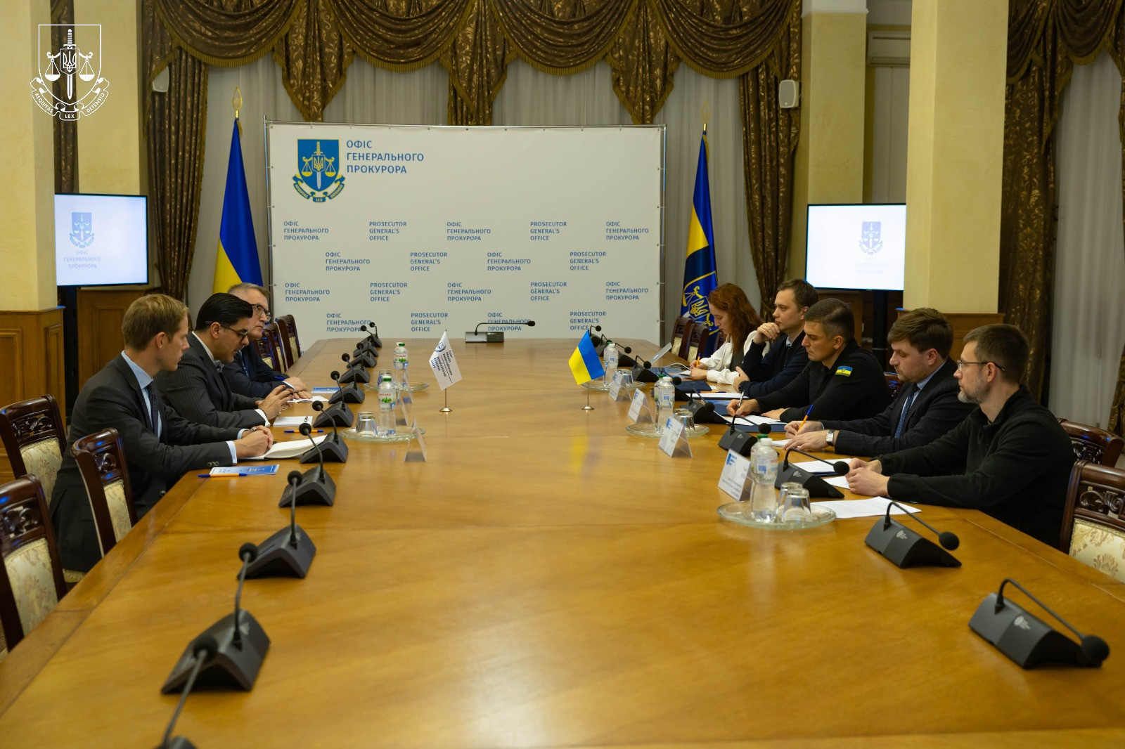 A working meeting of the First Deputy Prosecutor General Oleksiy Khomenko with the delegation of the International Criminal Court led by the Secretary of the International Criminal Court Osvaldo Zavala Giler was held