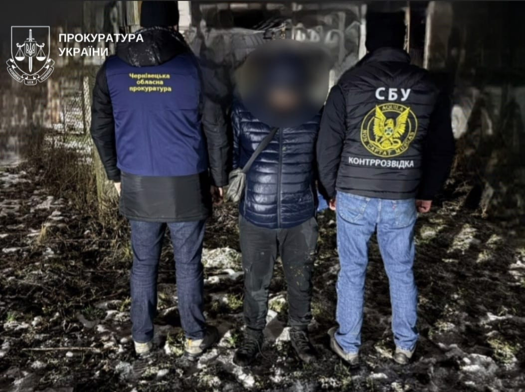 A foreigner was detained in Chernivtsi during an attempt to set fire to a substation