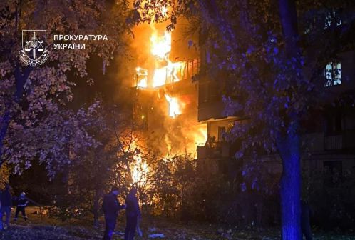 In Kyiv, the consequences of another Russian attack on the capital are recorded