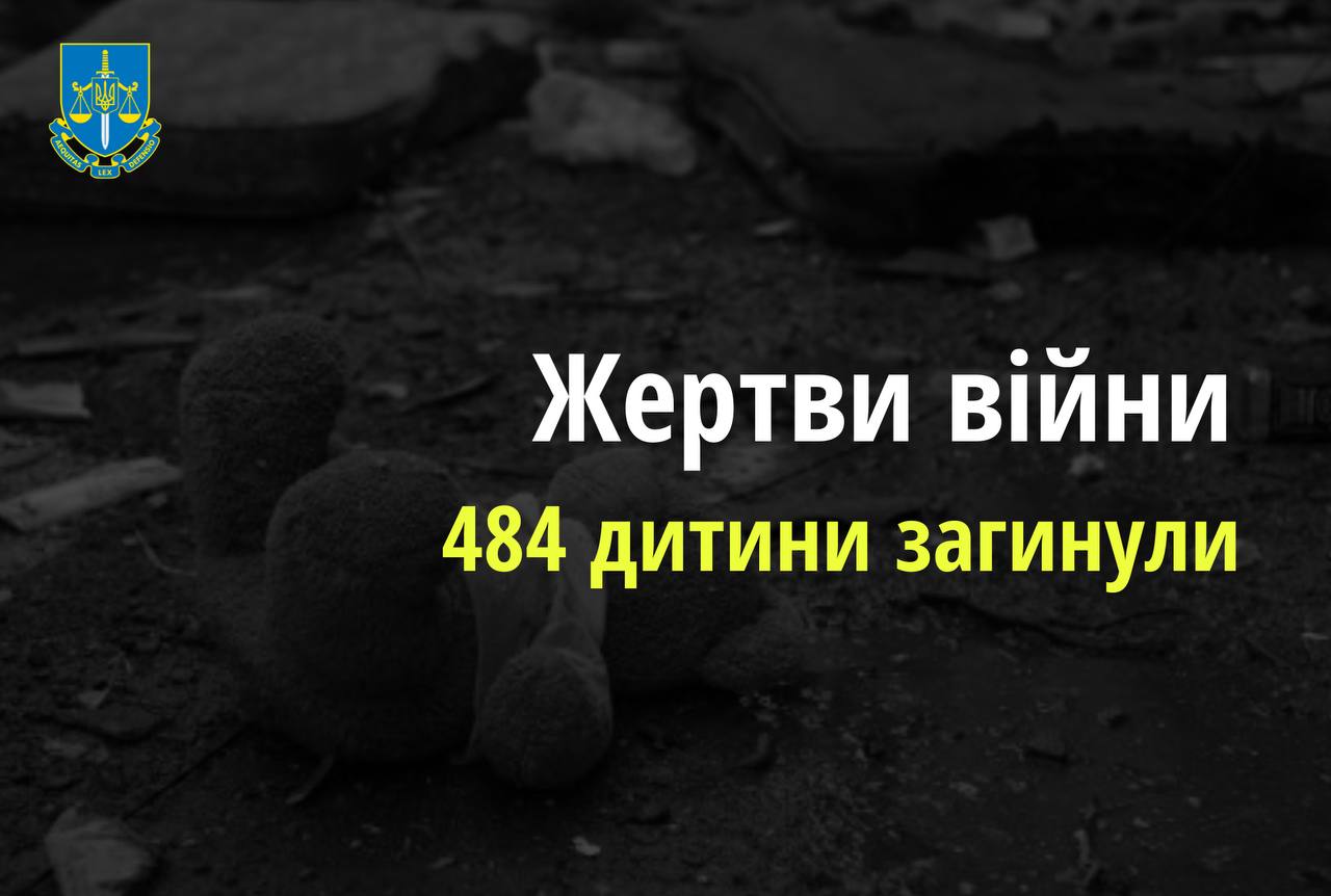 Ювенальні прокурори: 484 дитини загинули в Україні внаслідок збройної агресії рф