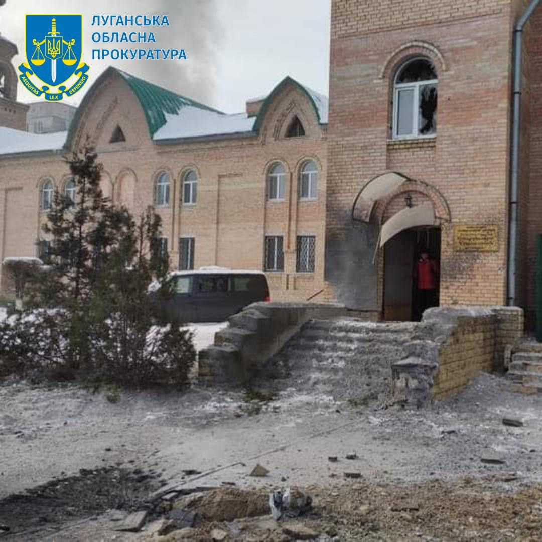 Пошкодження кафедрального собору внаслідок обстрілу Сєвєродонецька – розпочато розслідування