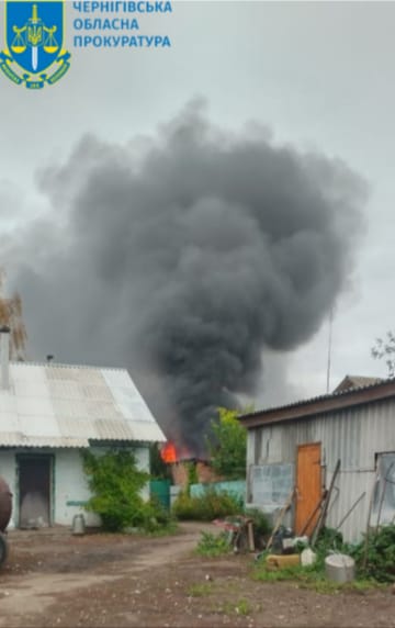 Внаслідок обстрілу прикордонного села на Чернігівщині чоловік отримав поранення – розпочато провадження