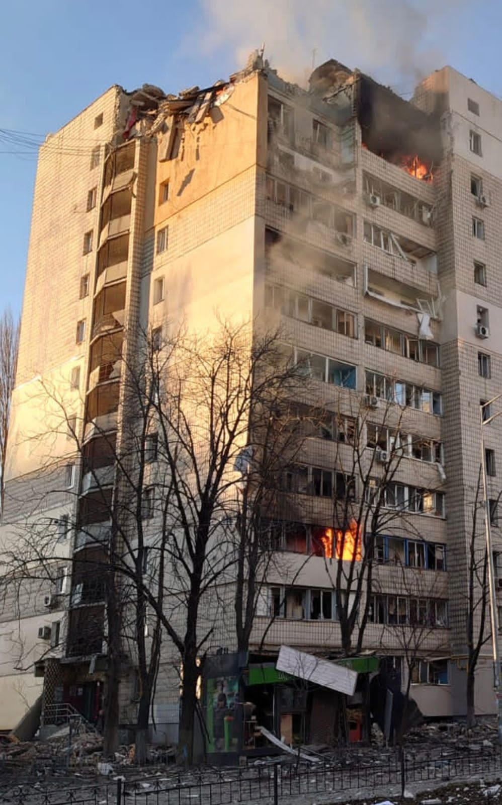 Обстріл окупантами багатоповерхівки  у Шевченківському районі Києва - розпочато розслідування